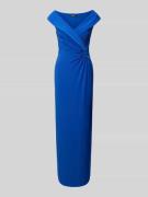 LAUREN DRESSES Abendkleid mit Knotendetail Modell 'LEONIDAS' in Blau, ...