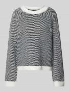 Pieces Regular Fit Strickpullover mit Wollanteil Modell 'OLENA' in Met...