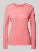 (The Mercer) N.Y. Strickpullover mit gerippten Abschlüssen in Pink, Gr...