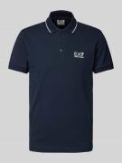 EA7 Emporio Armani Slim Fit Poloshirt mit Label-Print Modell 'TRAIN CO...