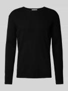 TOM TAILOR DENIM Regular Fit Pullover mit Strukturmuster in Black, Grö...