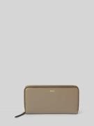 BOSS Lederportemonnaie mit Label-Applikation Modell 'Alyce' in Taupe, ...