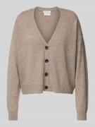 Christian Berg Woman Cardigan mit überschnittenen Schultern in Taupe M...