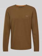 BOSS Orange Longsleeve mit Label-Stitching Modell 'Tempesto' in Oliv, ...