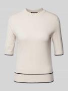 Luisa Cerano Longsleeve mit Ziernähten in Sand, Größe 34