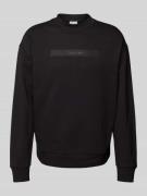 CK Calvin Klein Sweatshirt mit Label-Print in Black, Größe L