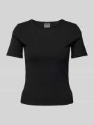 Guess Activewear T-Shirt mit geripptem Rundhalsausschnitt Modell 'STEF...