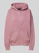 Pegador Oversized Sweatjacke mit Kapuze in Pink, Größe L