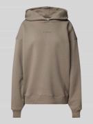 LeGer by Lena Gercke Hoodie mit Label-Stitching Modell 'Abby' in Taupe...