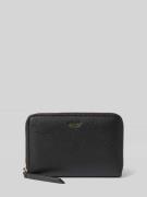 Abro Lederportemonnaie mit Label-Applikation Modell 'DALIA' in Black, ...