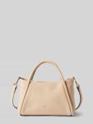 Abro Lederhandtasche mit Label-Applikation Modell 'WILLOW' in Beige, G...