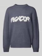 Pegador Oversized Strickpullover mit Label-Stitching Modell 'TRIPOLE' ...