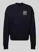 Low Lights Studios Sweatshirt mit Label-Stitching Modell 'Cesar' in Bl...