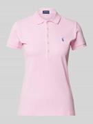 POLO RALPH LAUREN Poloshirt aus reiner Baumwolle mit Label-Stitching M...