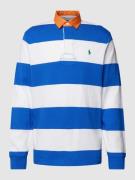 POLO RALPH LAUREN Classic Fit Longsleeve mit Streifenmuster in Blau, G...