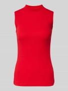 Christian Berg Woman Shaped Fit Top aus reiner Baumwolle in Rot, Größe...