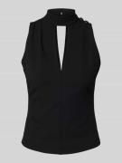 Guess Tanktop mit Neckholder Modell 'FANNIE' in BLACK, Größe XS