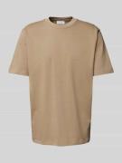 Lindbergh Oversized T-Shirt aus reiner Baumwolle in Camel, Größe L