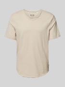 Only & Sons T-Shirt mit V-Ausschnitt Modell 'BENNE' in Beige, Größe L