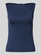 WEEKDAY Tanktop mit Raffungen Modell 'Annie' in Blau, Größe L