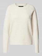 Vero Moda Langärmeliger Strickpullover Modell 'DOFFY' in Ecru, Größe S