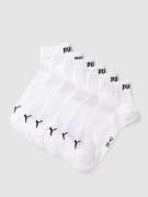 PUMA Sneakersocken mit Label-Print Modell 'Quarter Plain' im 6er-Pack ...