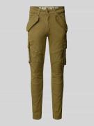 Alpha Industries Tapered Fit Cargohose mit Pattentaschen Modell 'COMBA...