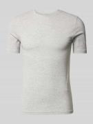 REVIEW T-Shirt mit Rundhalsausschnitt in Hellgrau Melange, Größe L