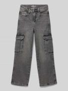 s.Oliver RED LABEL Comfort Fit Baggy Jeans mit Cargo-Taschen in Black,...