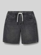 Mango Regular Fit Jeansshorts im 5-Pocket-Design in Black, Größe 122