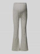 Mamalicious Flared Umstands-Leggings mit Streifenmuster Modell 'MLVALE...