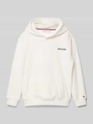 Tommy Hilfiger Teens Hoodie mit Logo-Stitching Modell 'POLAR' in Ecru,...