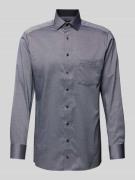 OLYMP Modern Fit Businesshemd mit Kentkragen in Black, Größe 44