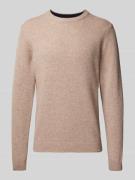 Casual Friday Strickpullover mit Strukturmuster Modell 'Karl' in Camel...