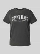 Tommy Jeans T-Shirt mit Rundhalsausschnitt in Black, Größe XS