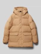 Tommy Hilfiger Teens Steppjacke mit Kapuze in Camel, Größe 152