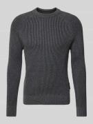 Marc O'Polo Regular Fit Strickpullover mit Bi-Colour-Effekt aus Bio-Ba...