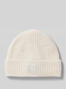 Codello Beanie mit breitem Umschlag in Offwhite, Größe 1