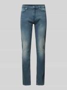 Hugo Blue Slim Fit Jeans im 5-Pocket-Design Modell 'Zane' in Jeansblau...