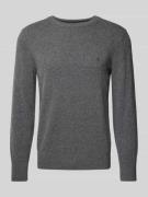 Marc O'Polo Strickpullover aus softem Baumwoll-Schurwolle-Mix in Anthr...