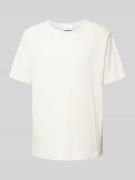 ROTHOLZ T-Shirt mit Strukturmuster Modell 'Waffle' in Hellgrau Melange...