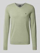 Fynch-Hatton Regular Fit Strickpullover aus Baumwoll-Kaschmir-Mix in K...