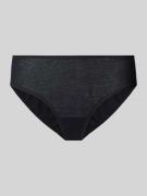 Hanro Slip mit eingefassten Abschlüssen in Black, Größe L