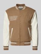 Replay College-Jacke mit Label-Stitching Modell 'Varcity' in Beige, Gr...