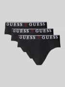 Guess Slip mit elastischem Logo-Bund Modell 'BRIAN' in Black, Größe S