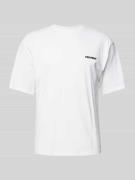 REVIEW T-Shirt mit Label-Print in Weiss, Größe XXL