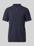 Tom Tailor Regular Fit Poloshirt im Used-Look in Marine, Größe L