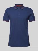 Joy Slim Fit Poloshirt mit Logo-Stitching Modell 'G-Style' in Dunkelbl...