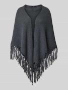 Weekend Max Mara Poncho aus Schurwolle mit Fransen Modell 'TORNADO' in...