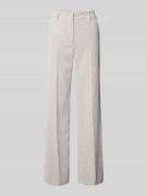 Cambio Wide Leg Cordhose mit Gürtelschlaufen in Beige, Größe 40